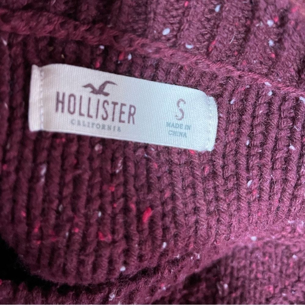Hollister cotton wool blend long sleeve crew neck sweater women’s size S - Picture 13 of 16